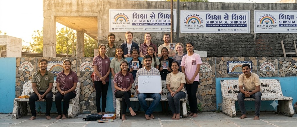 Volunteer with group